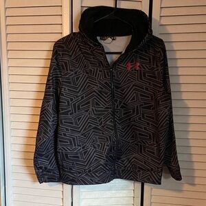 Under Armour Black Hoodie with Pink Logo